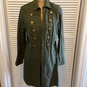 CABi olive green trench style coat. Worn 4 times.